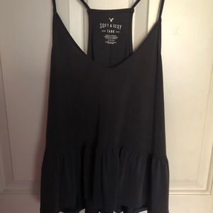 American Eagle peplum basic tank top